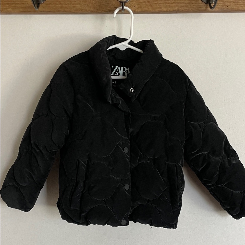 Zara Kids Black Puffer Jacket
